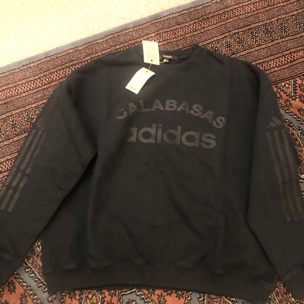 Addidas - Yeezy - Calabasas Black Sweatshirt- LG - Picture 6 of 16